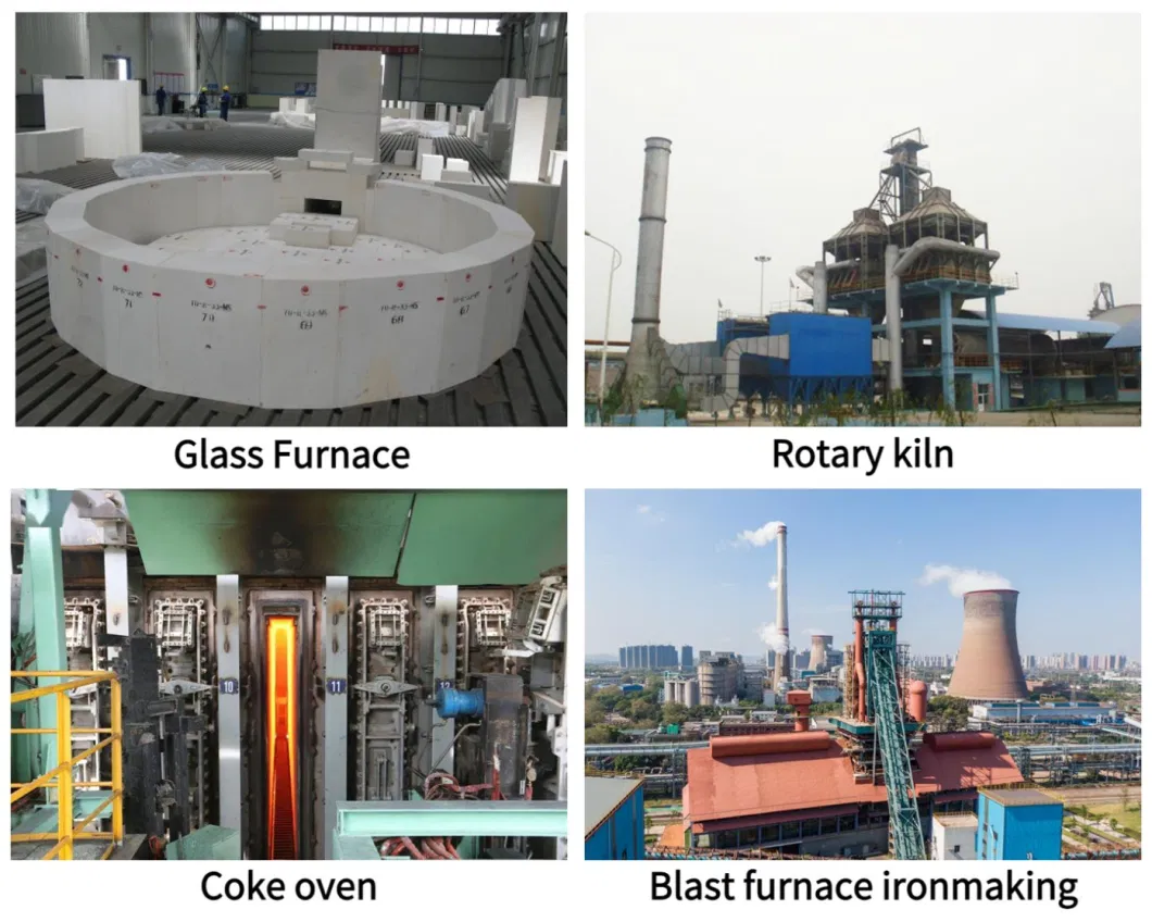 Fused Alumina Glass Furnace Semi Silica Fire Insulation Refractory Silica Bricks