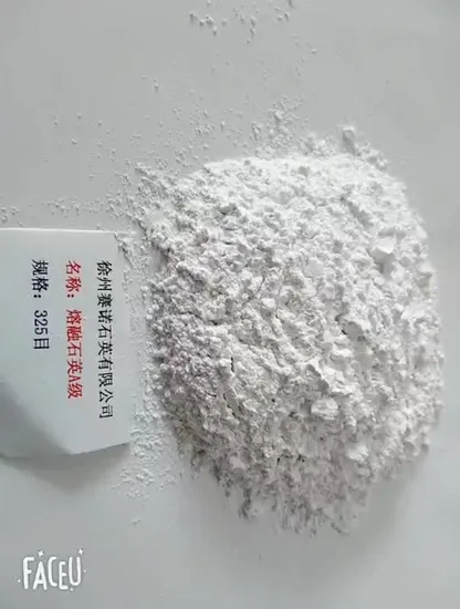 Белый порошок плавленого кварца марки 325 в качестве огнеупорного сырья